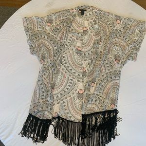 Steve Madden kimono fringe